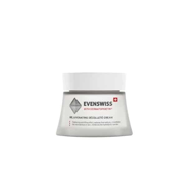 The Rejuvenating Décolleté Cream packaging from EvenSwiss