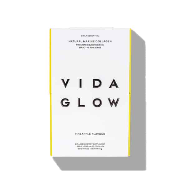 Image of Vida Glow's Natural Marine Collagen Pineapple Packaging